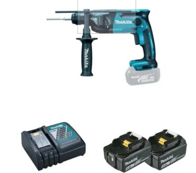 Perforateur MAKITA 18V Li-Ion (2x 5Ah) SDS-Plus DHR165RT - Reconditionné