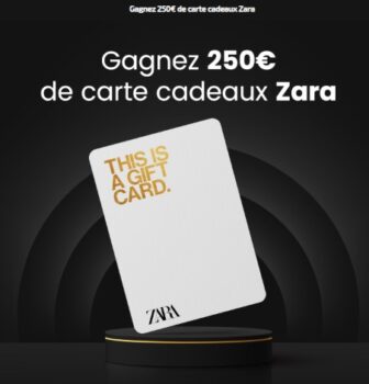 Carte cadeaux Zara